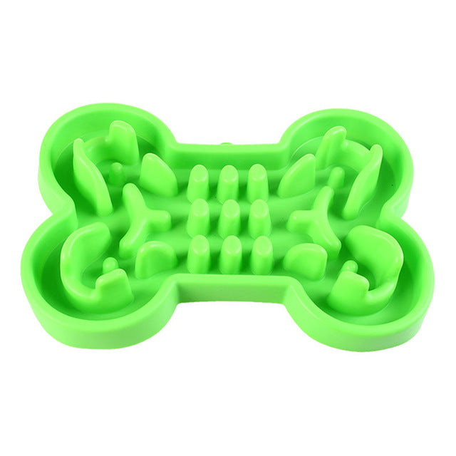 Pet Dog Bowl Healthy Soft rubber Slow Food Feeder Anti Choke travel bowl for Cat dog Food feeding Alimentador Lento