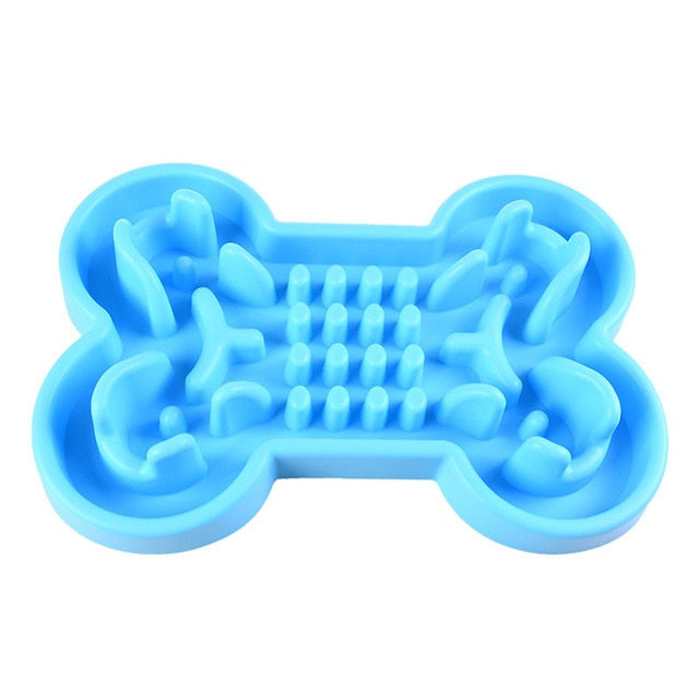 Pet Dog Bowl Healthy Soft rubber Slow Food Feeder Anti Choke travel bowl for Cat dog Food feeding Alimentador Lento