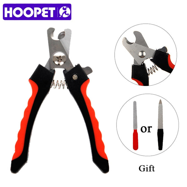 HOOPET Puppy Dog Stainless Steel Pet Nail Clippers Toe Grooming Pet Products