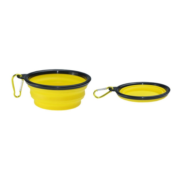 Pet Feeder Dog Water Bottle Collapsible Dog 2 in 1 Bottle Folding Bowl Travel Outdoor Food Water Drinking Fountain For Cat Dog