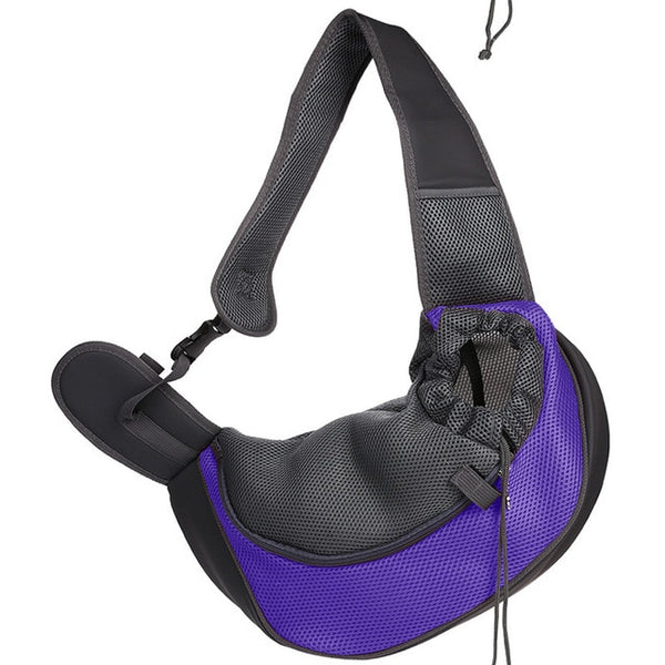 Pet Puppy Carrier Outdoor Dog Cat Travel Handbag Pouch Mesh Oxford Single Shoulder Bag Sling Mesh Comfort Travel Tote Backpack